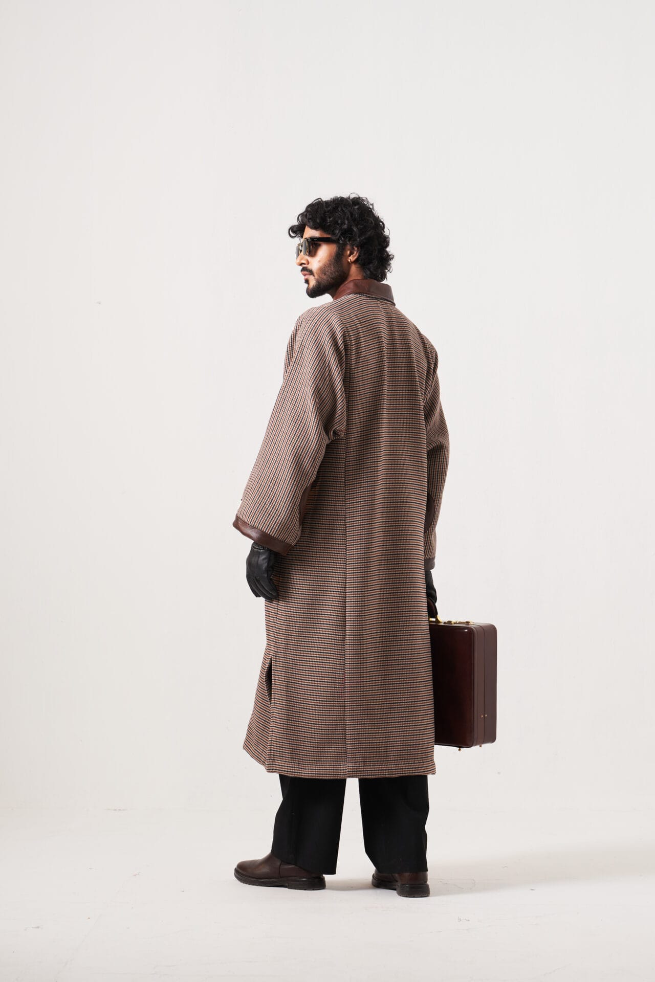 Brown Check Pheran