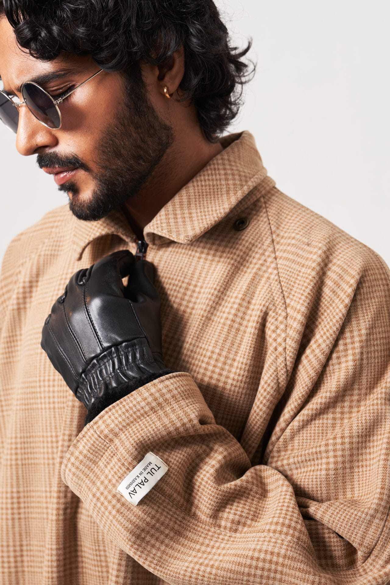 Beige Check Pheran