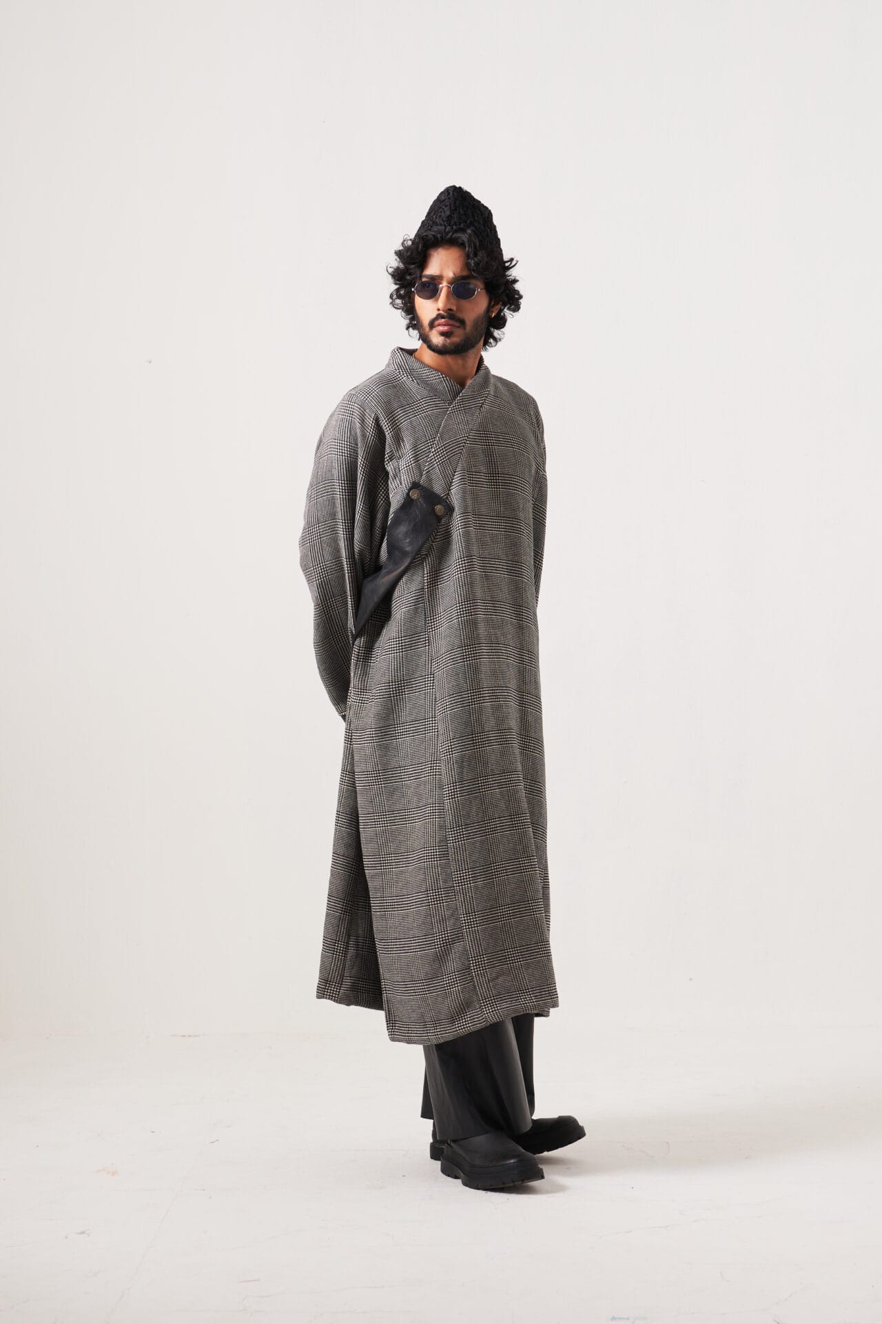 Grey Check Pheran