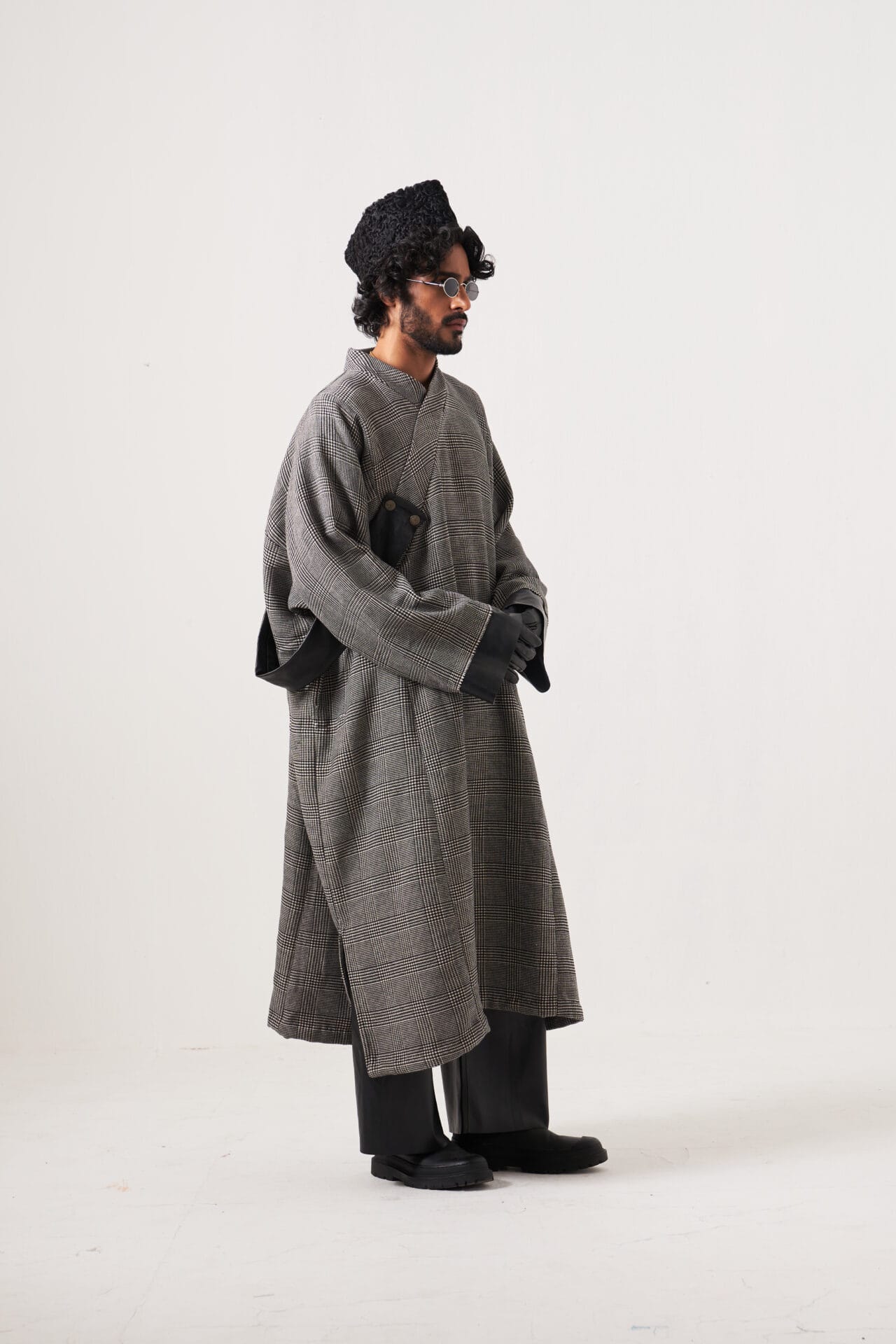 Grey Check Pheran