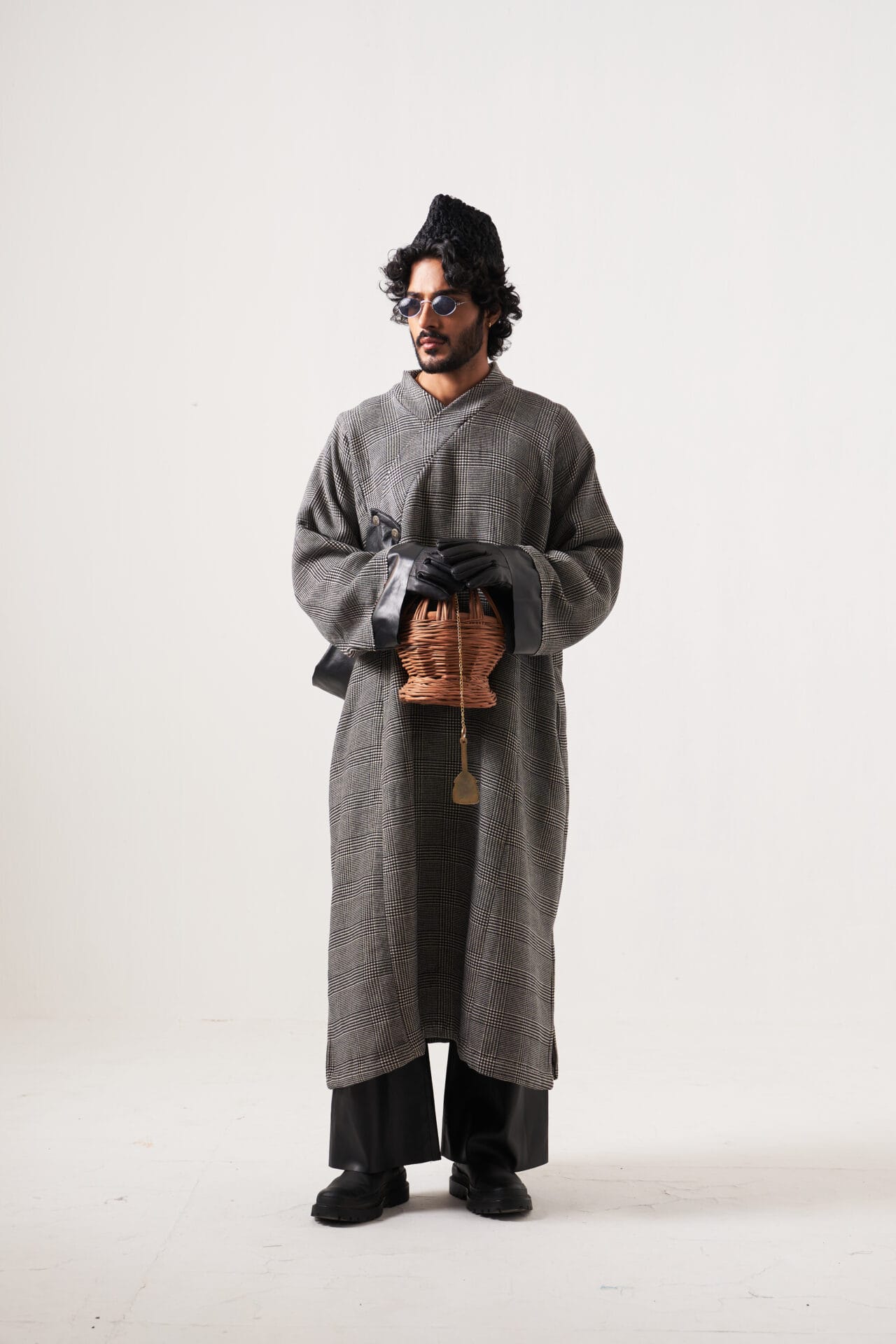Grey Check Pheran