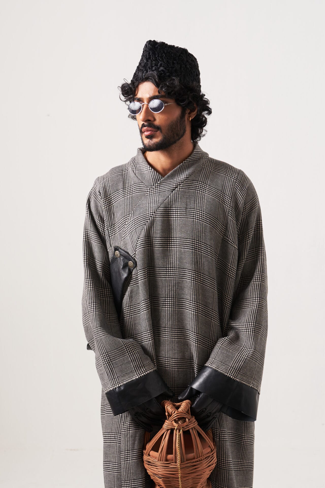 Grey Check Pheran