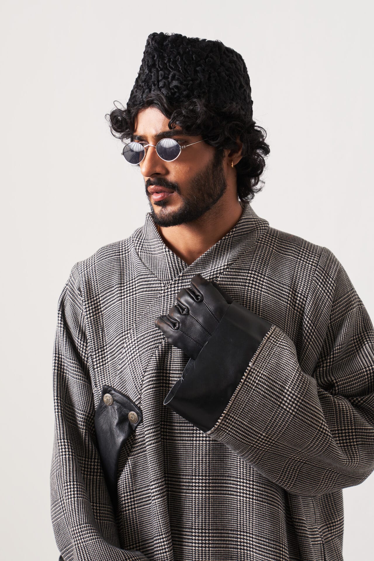 Grey Check Pheran