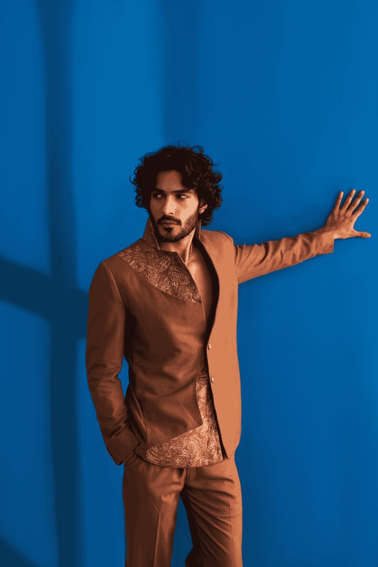 Brown Structured Blazer and Pants