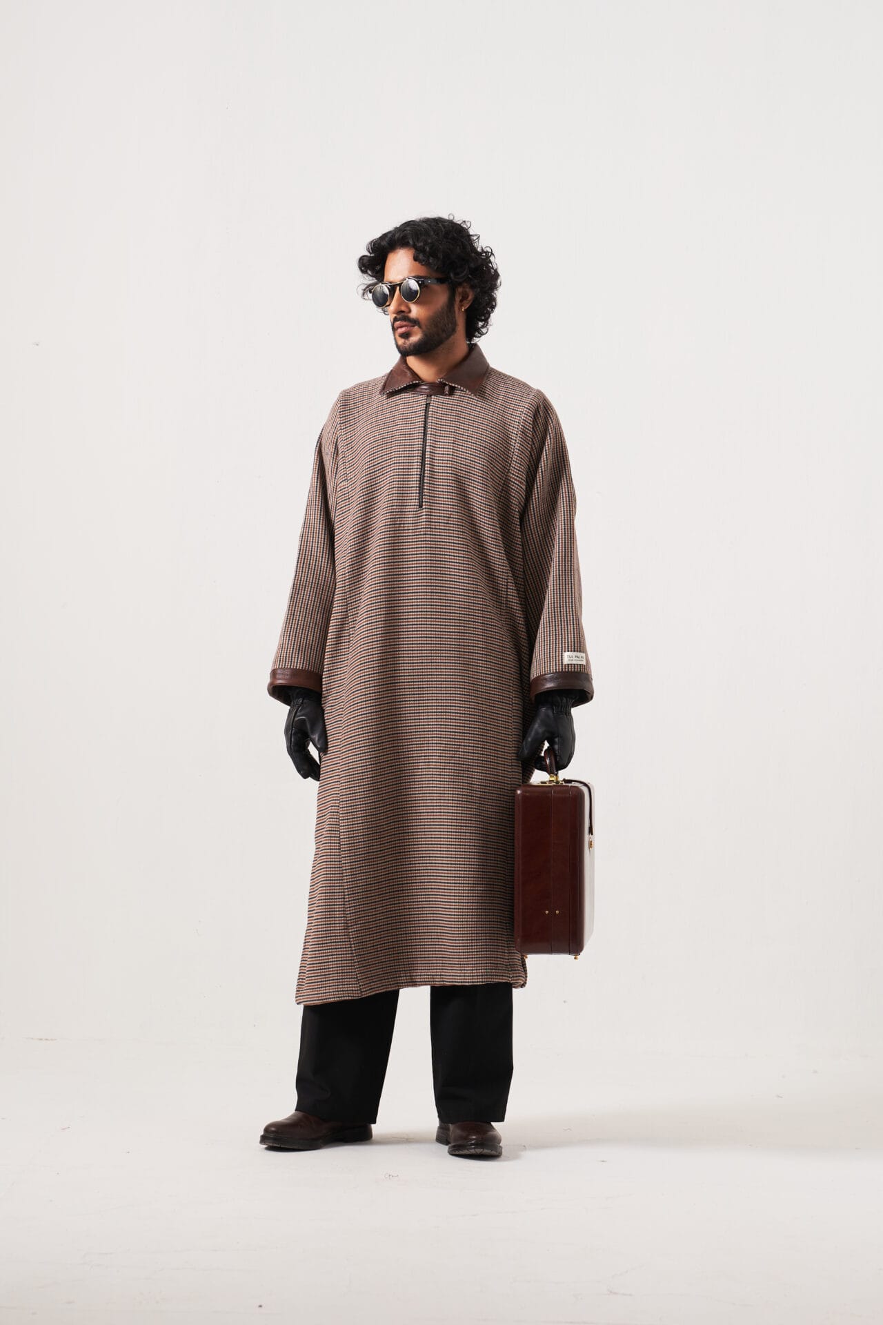 Brown Check Pheran