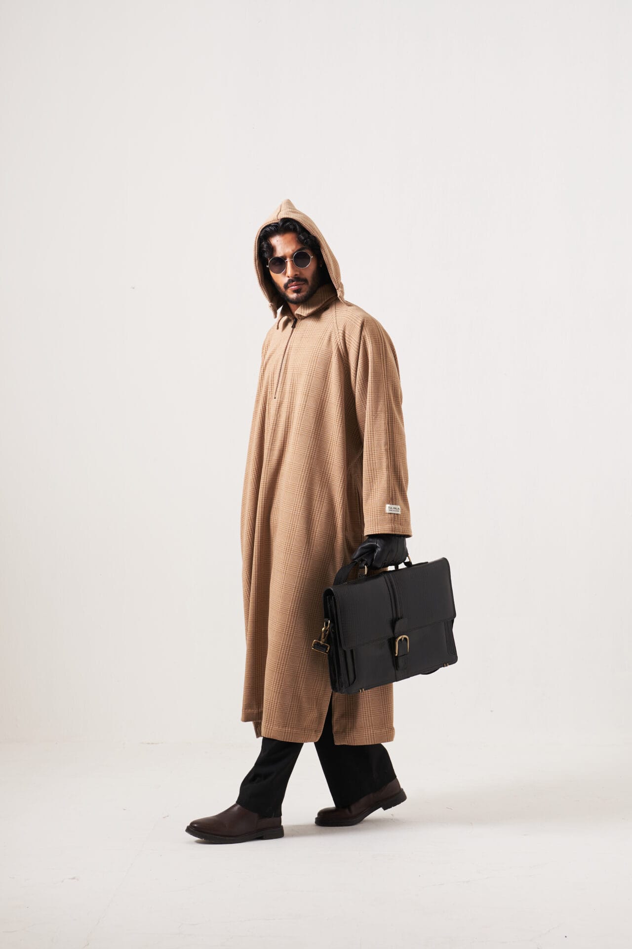 Beige Check Pheran