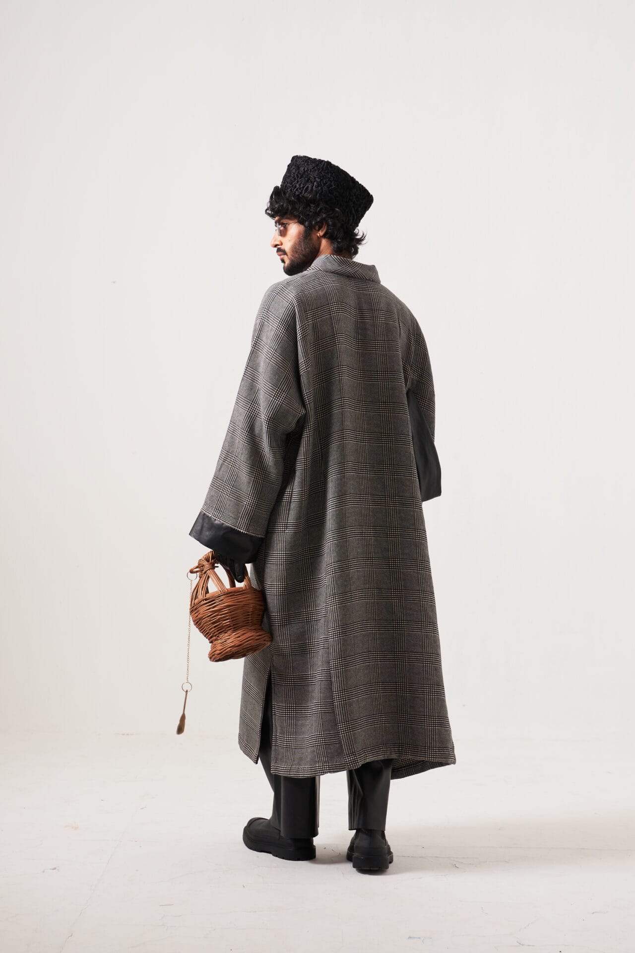 Grey Check Pheran
