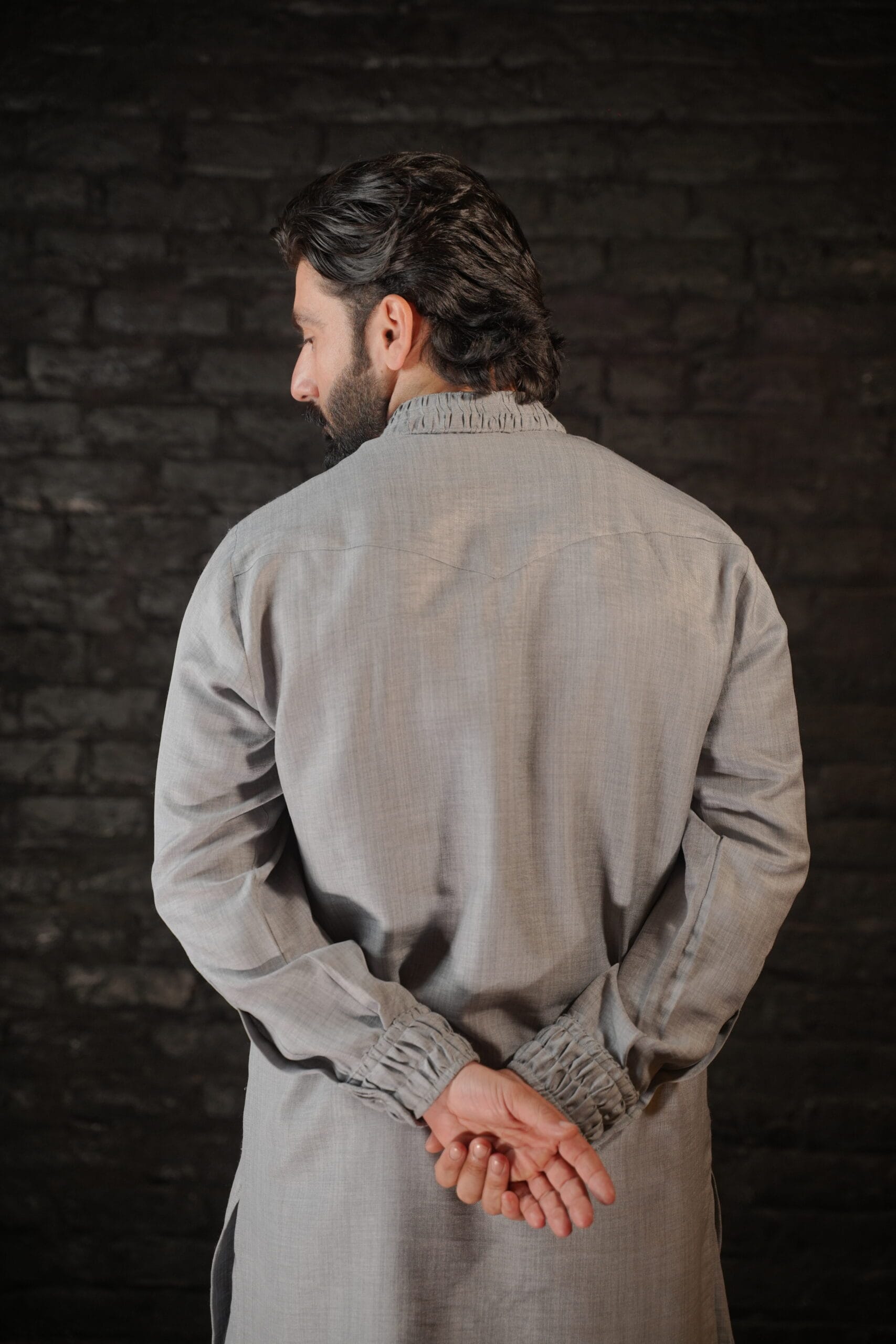 Grey Kurta Salwar - Image 5